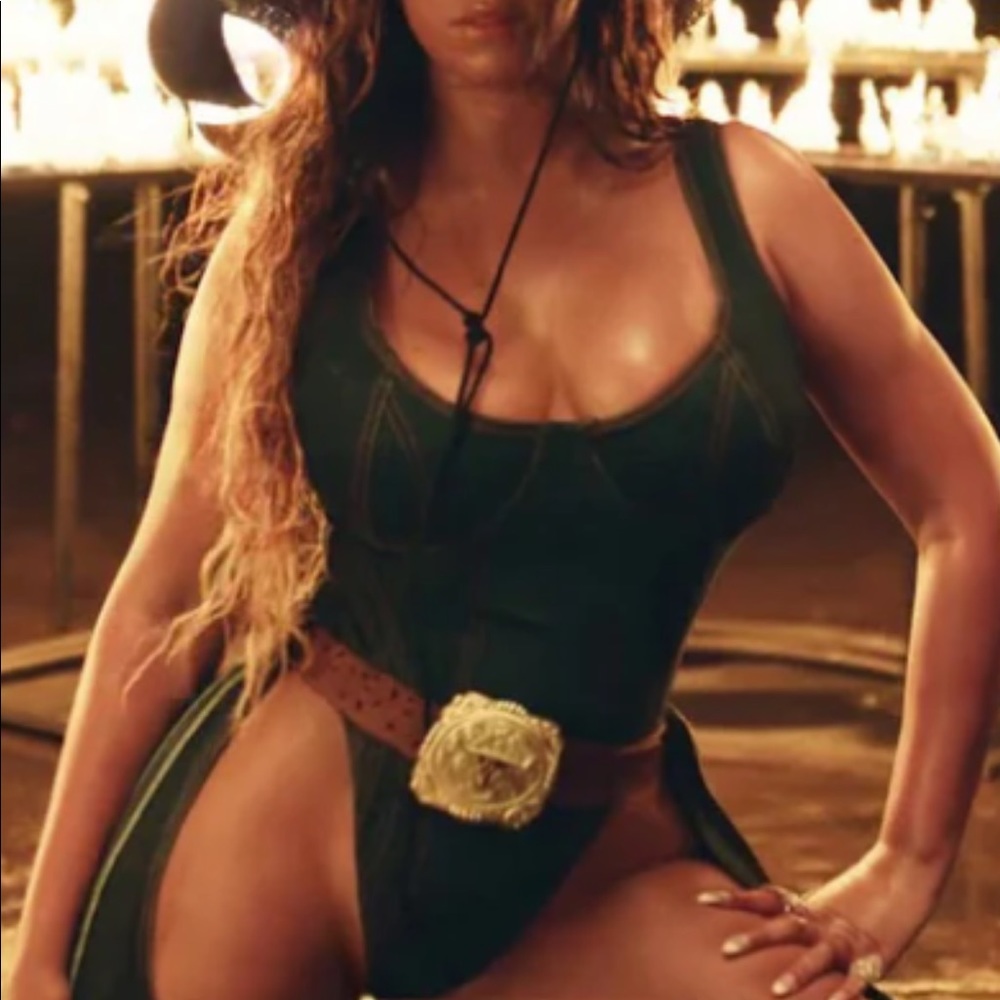 IVY PARK Rodeo Adidas Denim Bodysuit